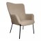 Křeslo Glasgow, bouclé, hnědé, 69,5×78,5×98 cm – House Nordic