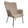 VÝPRODEJ: Křeslo Glasgow, bouclé, hnědé, 69,5×78,5×98 cm – House Nordic
